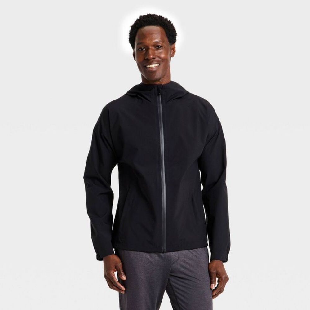 Men's Waterproof Jacket - All In Motion Black XL